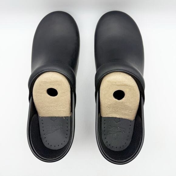 Dansko Womens Professional Oiled Clogs EU 42 Wide US 11.5-12 Black Leather NIB - Picture 10 of 12